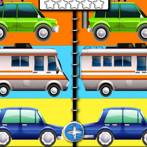 Cartoon Cars Spot the Difference
