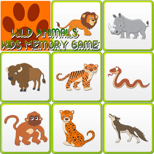 Kids Memory Wild Animals