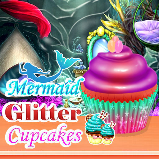 Mermaid Glitter Cupcakes