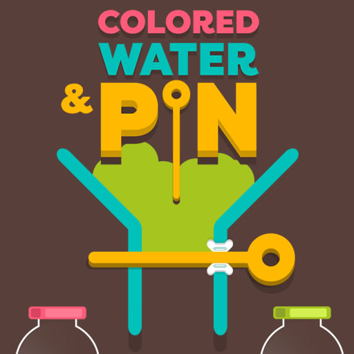 Colored Water and Pin