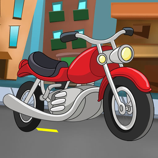 Cartoon Motorbike Jigsaw Cartoon Motorbike Jigsaw