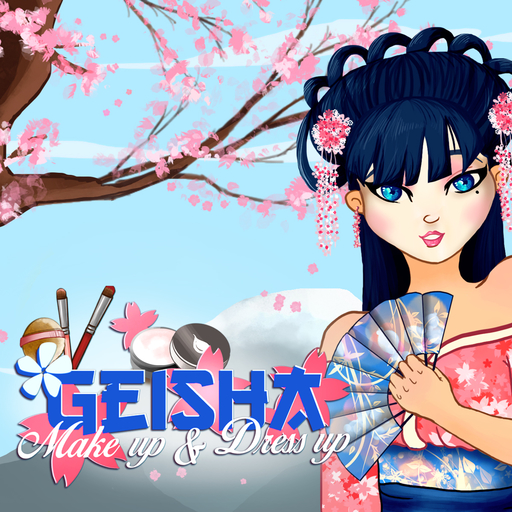 Geisha make up and dress up