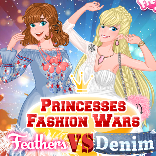 Princesses Fashion Wars Feathers VS Deni