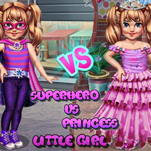 Little Girl Superhero Vs Princess