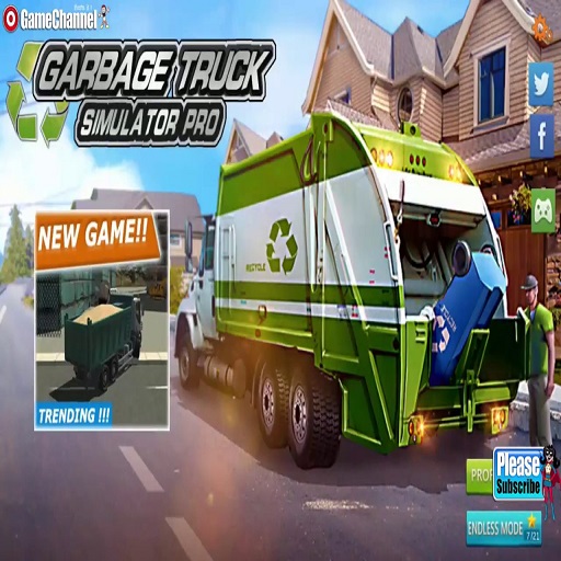 free online Garbage Truck Simulator : Recycling Driving Game