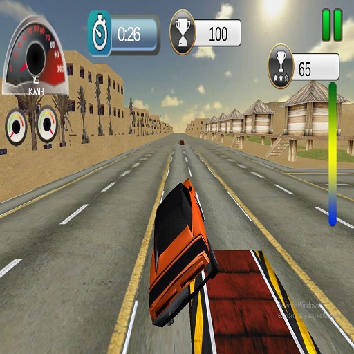 Highway Ramp Stunt Car Simulation