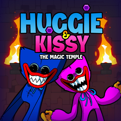 Huggie and Kissy The magic temple