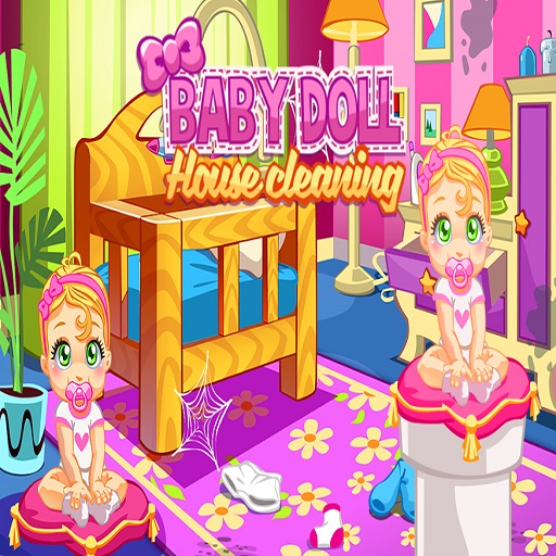 free online Baby Doll House Cleaning Game