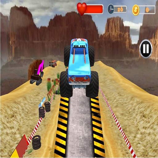Monster Truck Tricky Stunt Race Game