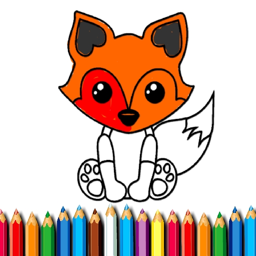 Fox Coloring Book