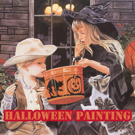 free online Halloween Painting Slide