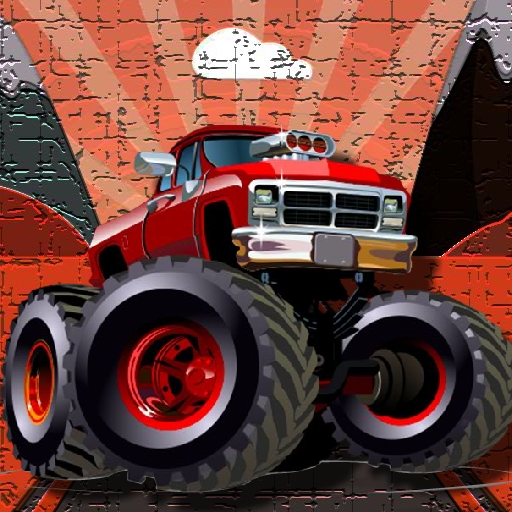 Crazy Monster Trucks Puzzle