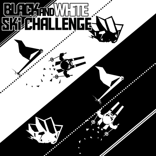 Black and White Ski Challenge