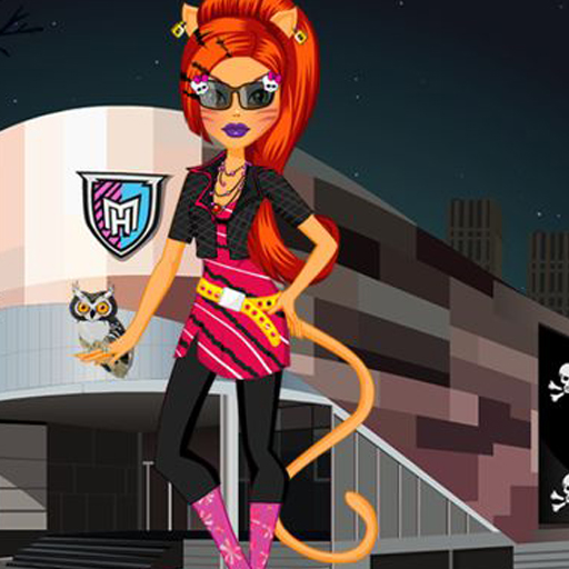 Monster High Toralei Stripe Shopping Dressup