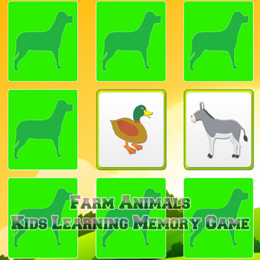 free online Kids Learning Farm Animals Memory