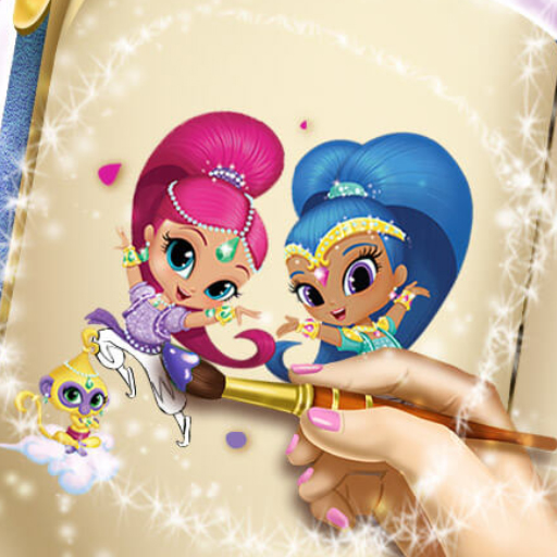 Shimmer and Shine Coloring Book